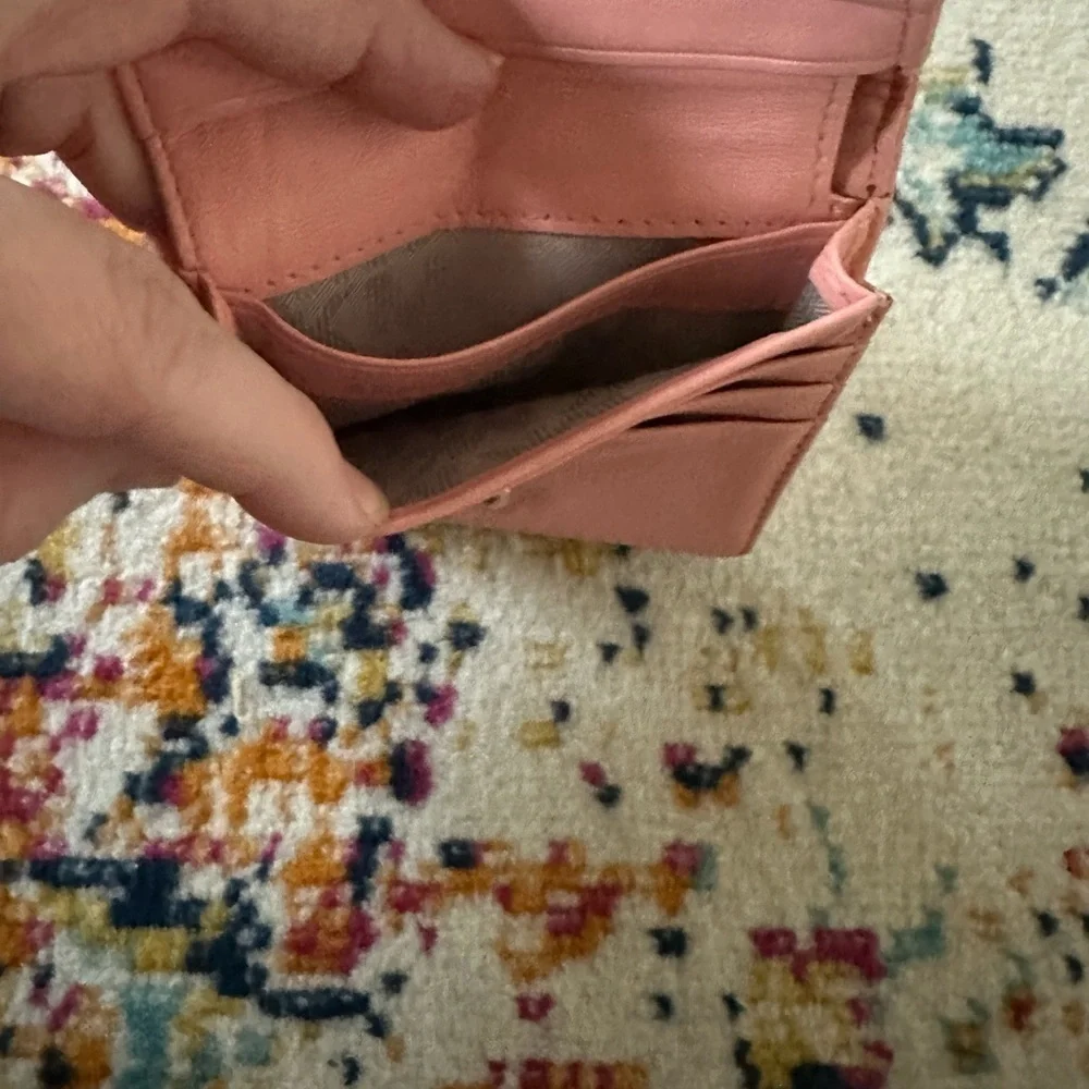 Michael Kors Pink Quilted Leather Bi-Fold Wallet
